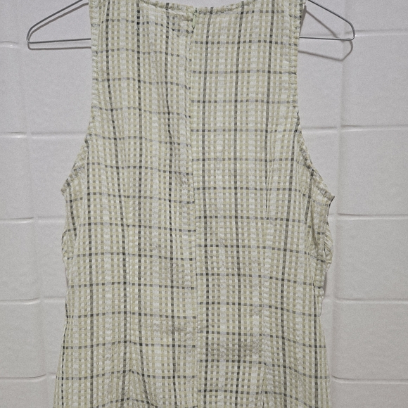 Cider Checked Patterned Ruched Midi Dress - Picture 5 of 10